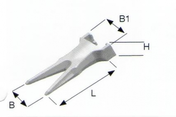 TVY Zahnspitze System Super V 203x88x48 EF V23TVY